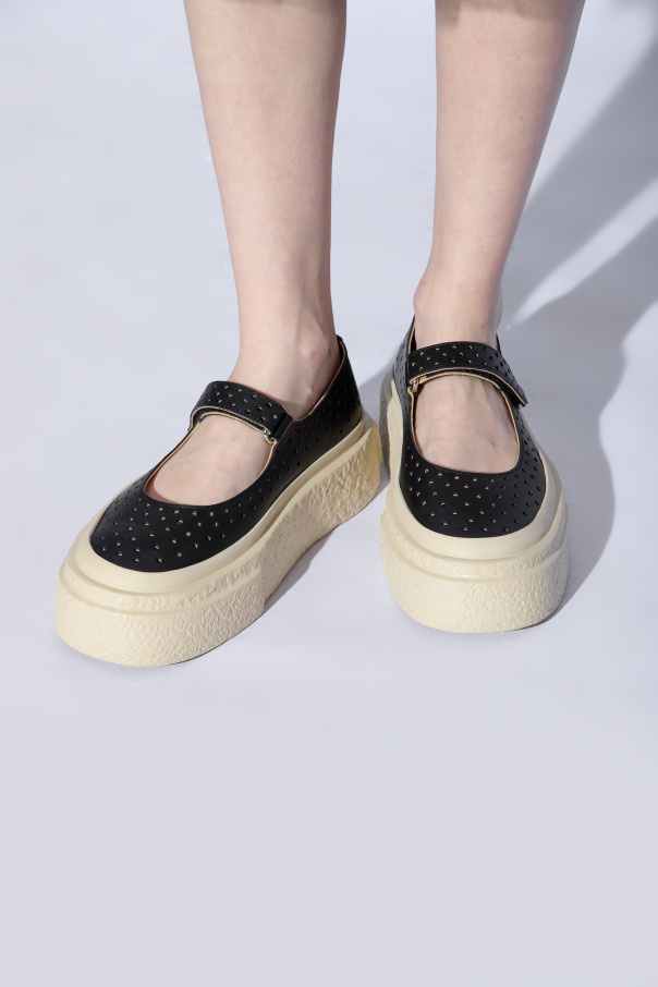 SchaferandweinerShops GB - Ivory Rainbow Kitten Heel Shoes